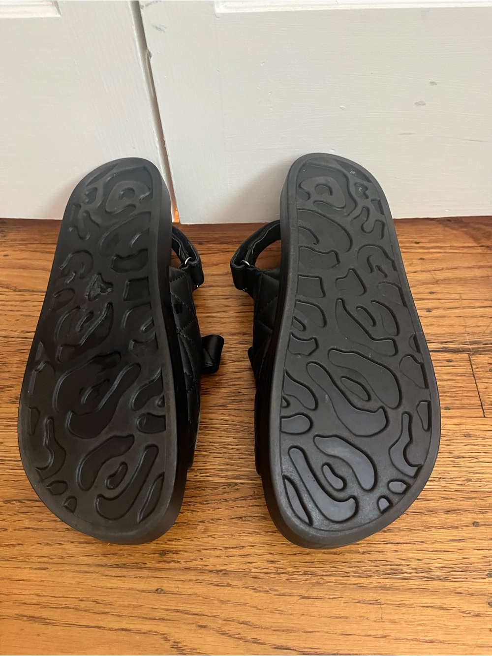 Quilted “Dad” Sandals in Black - Picture 7 of 7